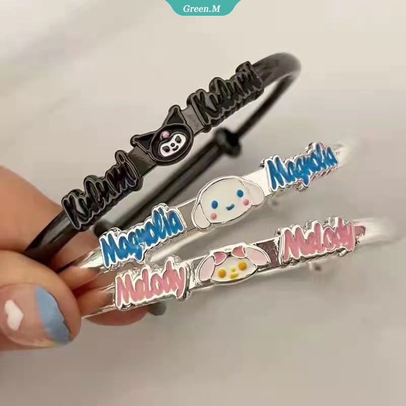 Sanrio Bộ Sưu Tập Vòng Tay Hoạt Hình Hello Kitty Kuromi Cinnamoroll Size Có Thể Điều Chỉnh