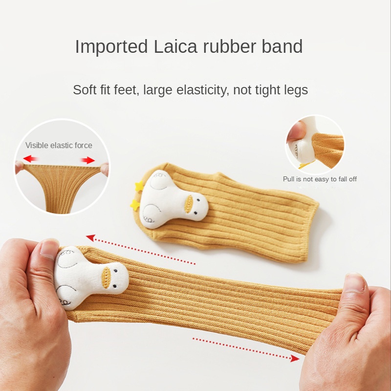 Vớ Cotton Chống Trượt In Họa Tiết Hoạt Hình Dễ Thương Cho Bé Sơ Sinh Từ 0-3 Tuổi