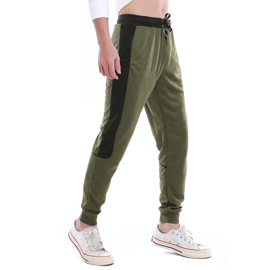 Quần nam thu đông Narsis G9003 màu rêu phối ghi đậm