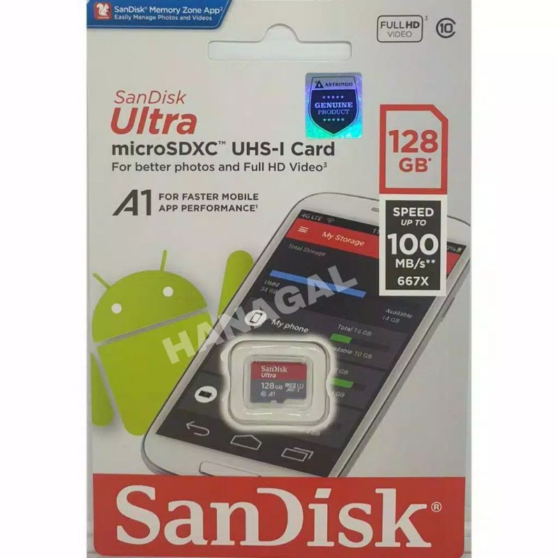 Linh Kiện Điện Tử Dutasp11 - Sandisk Ultra Microsdxc Uhs-i Class 10 128gb 100mb / S A1