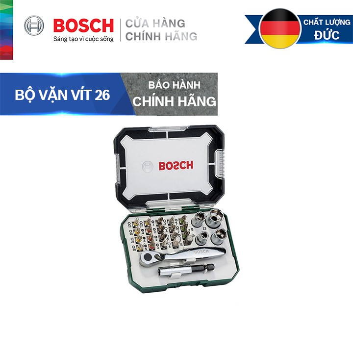Bộ vặn vít Bosch 26 món 2607017322