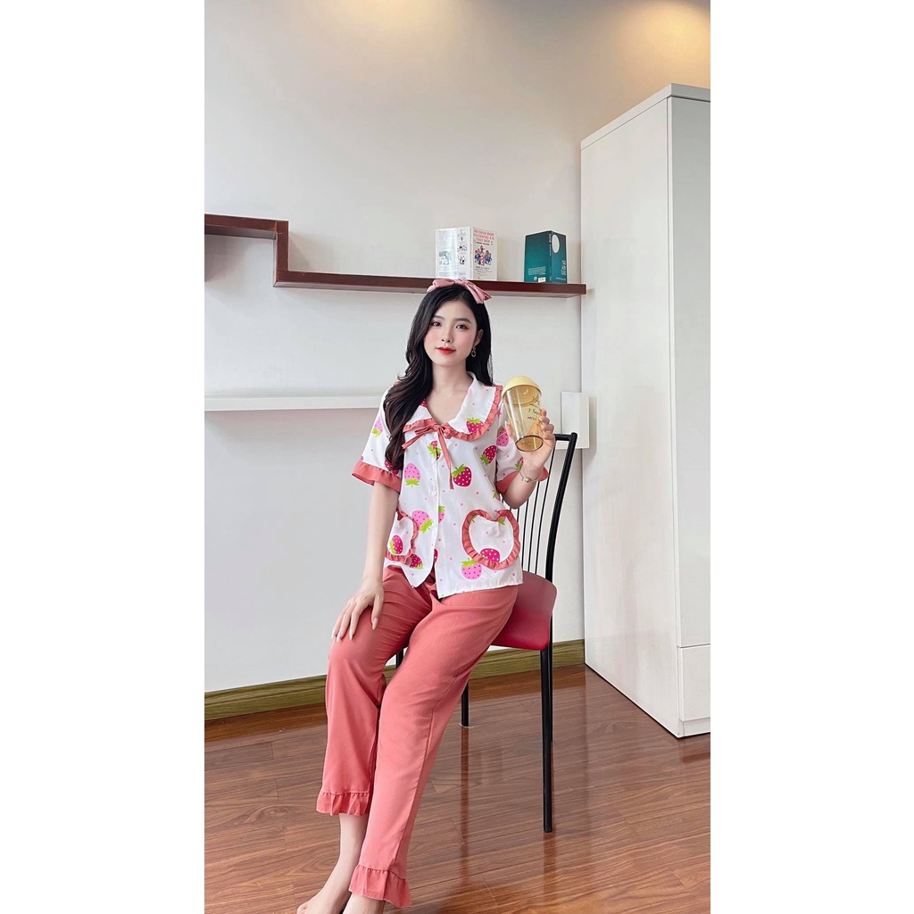 SET BỘ THỜI TRANG HỌA TIẾT DÂU TÂY SIÊU DỄ THƯƠNG