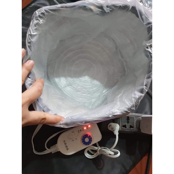 Mũ hấp kích nhiệt 3 lớp chống giật ấm ấm đều. kích nhiệt khi uốn lạnh hoặc hấp phục hồi tóc
