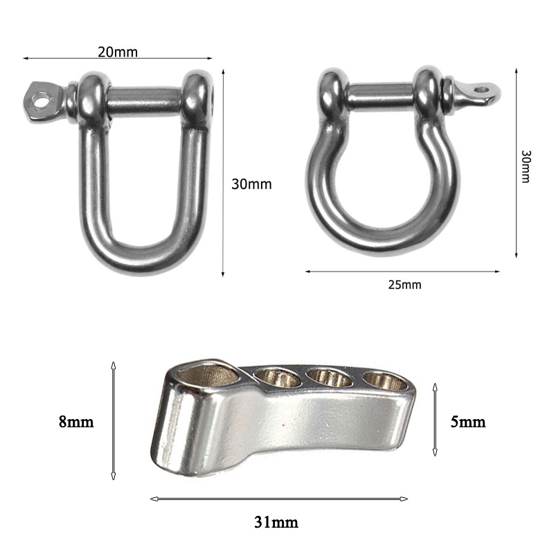 Móc Khóa Chữ U Cho Vòng Tay Paracord 550 | BigBuy360 - bigbuy360.vn