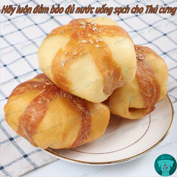 [LÀM THỦ CÔNG]Snack Sạch Răng Miệng JFamille, Gà Kim Sa Cuộn Da Bò. Giảm Stress &amp; Chống Cắn Phá. JF149