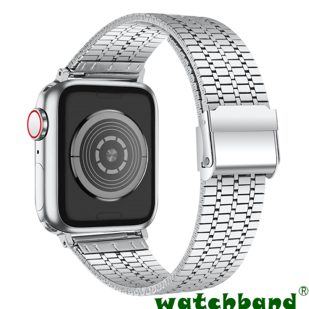 Dây Đeo Đồng Hồ Bằng Kim Loại Dạng Lưới Cho Apple Watch 7 / 6 / 5 / 4 / 3 / 2 / 1 / se 38mm 40mm 41mm 42mm 44mm 45mm