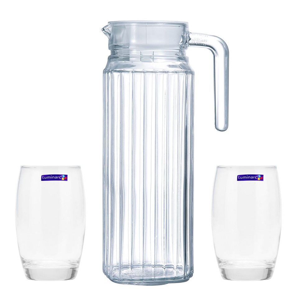 Bộ bình 1.1L kèm 2 ly thủy tinh