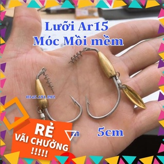 Lưỡi câu cá lóc cao cấp ar15 thế giới đồ câu lure 68 lưỡi câu cá lóc mồi mềm nff câu lure cá lóc chẽm
