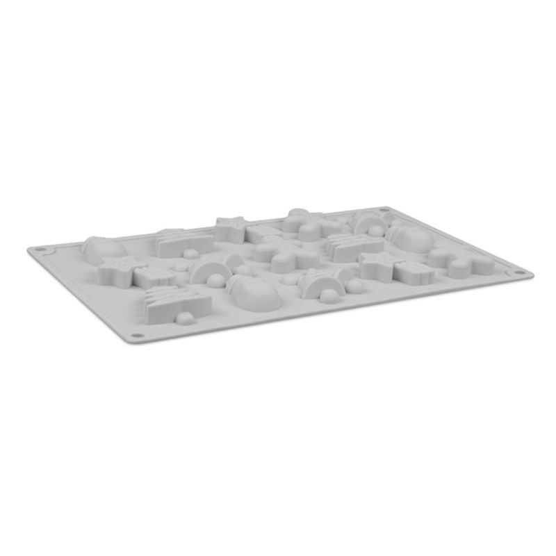 1 Khuôn Làm Bánh Bằng Silicone Hình Nguyên Tố Giáng Sinh 3D