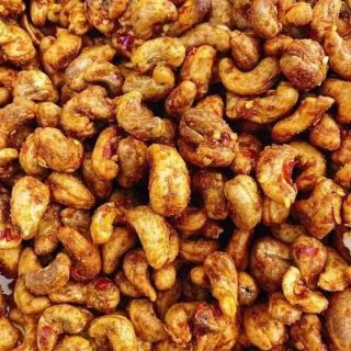 Hũ 500g hạt điều rang mắm tỏi ớt lá chanh. Date 12.2020.