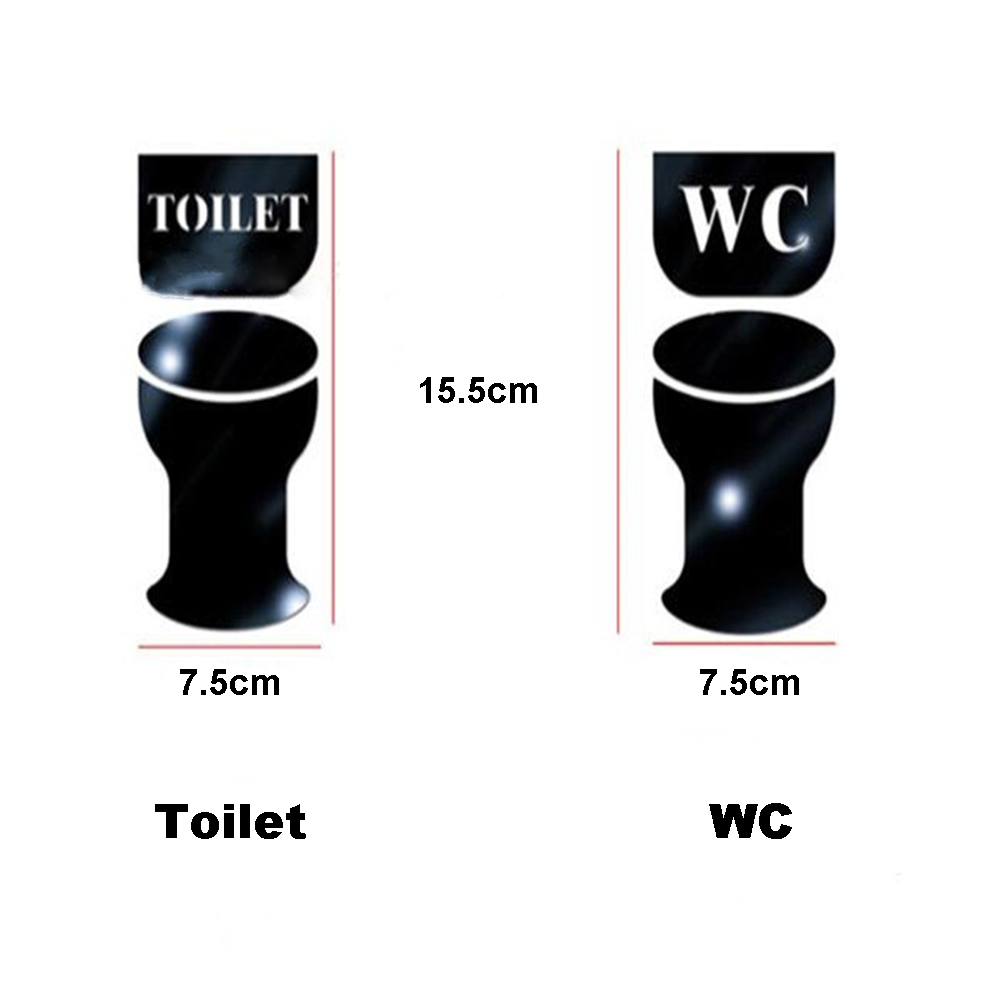 Bảng Hiệu Chữ Cái Wc / Toilet Bằng Acrylic Nhiều Màu Trang Trí Nhà Tắm / Khách Sạn Hiện Đại