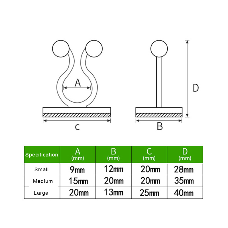Set 10 kẹp giữ cây dây leo gắn tường tiện dụng