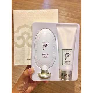 Set tẩy da chết whoo trắng tặng sữa rửa mặt