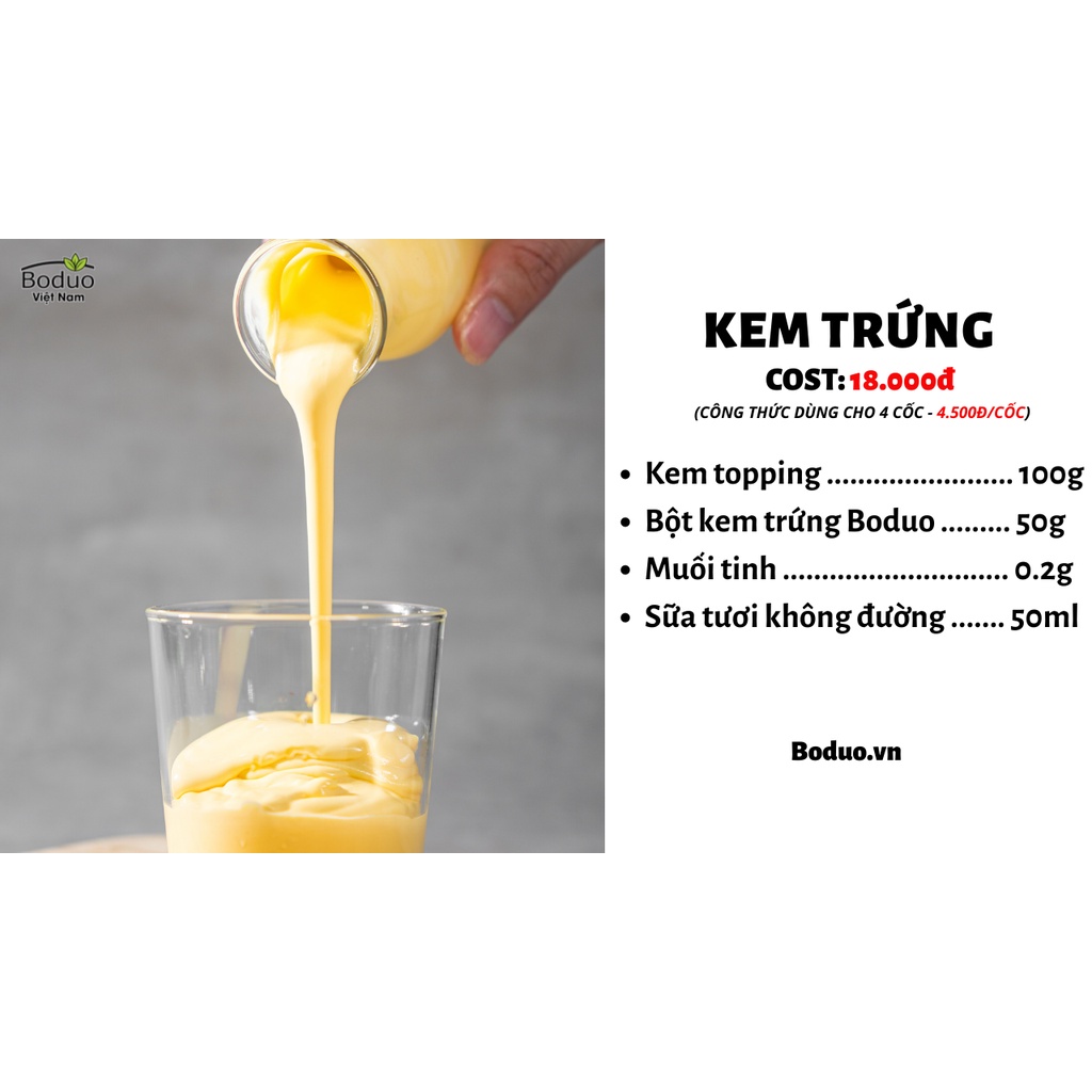 Bột Milk Foam Váng Sữa Kem Trứng Boduo Gói 1kg