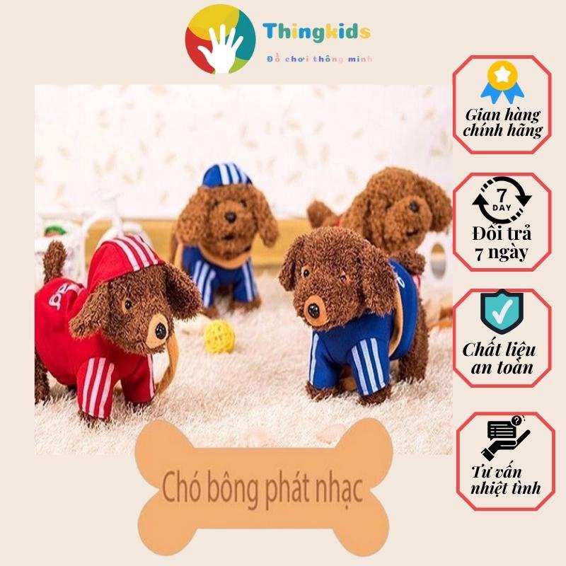 Chó bông đồ chơi biết đi,biết hát,biết lắc mông cực Cute cho bé yêu - THNINGKIDS