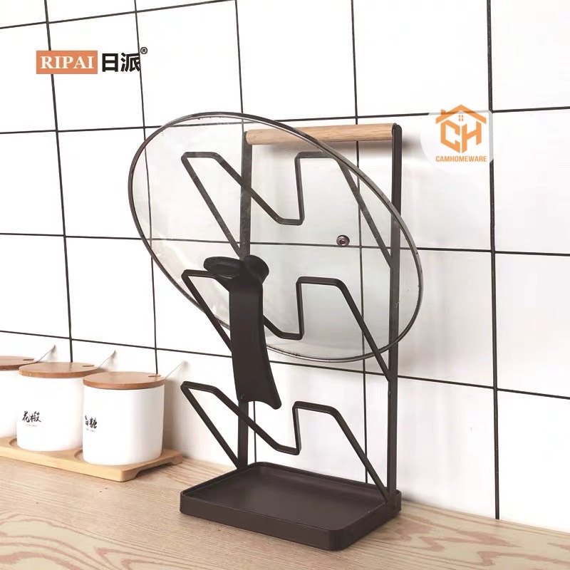 Giá Cài Vung Inox Sơn Tĩnh Điện, Giá Inox Để Bàn Nhà Bếp Siêu Tiện Lợi