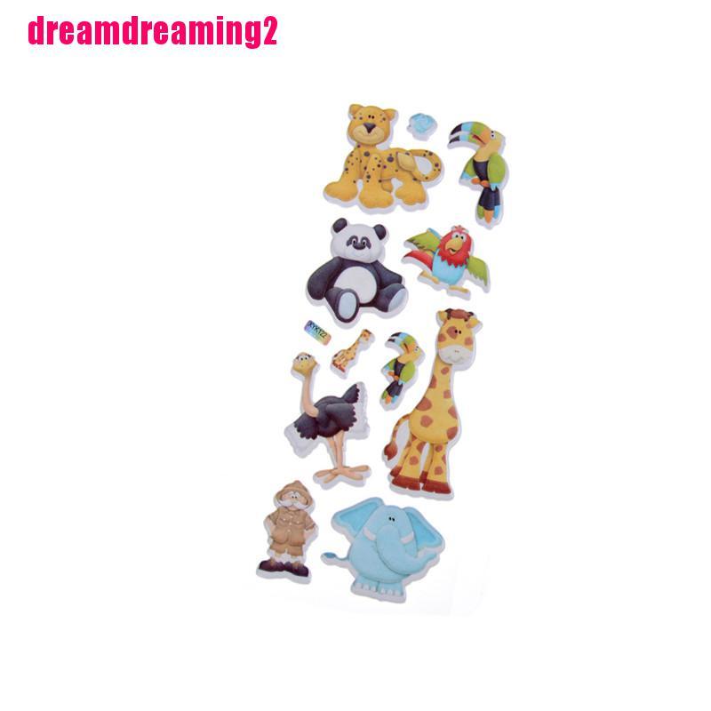 Hình Dán Động Vật 3D Đáng Yêu
