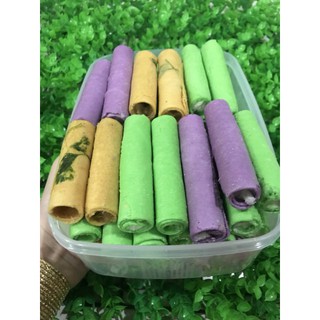 Bánh Ống Kem Mix 3 Vị Dứa , Đậu Phộng , Môn - 250G / 500G / 1 KG