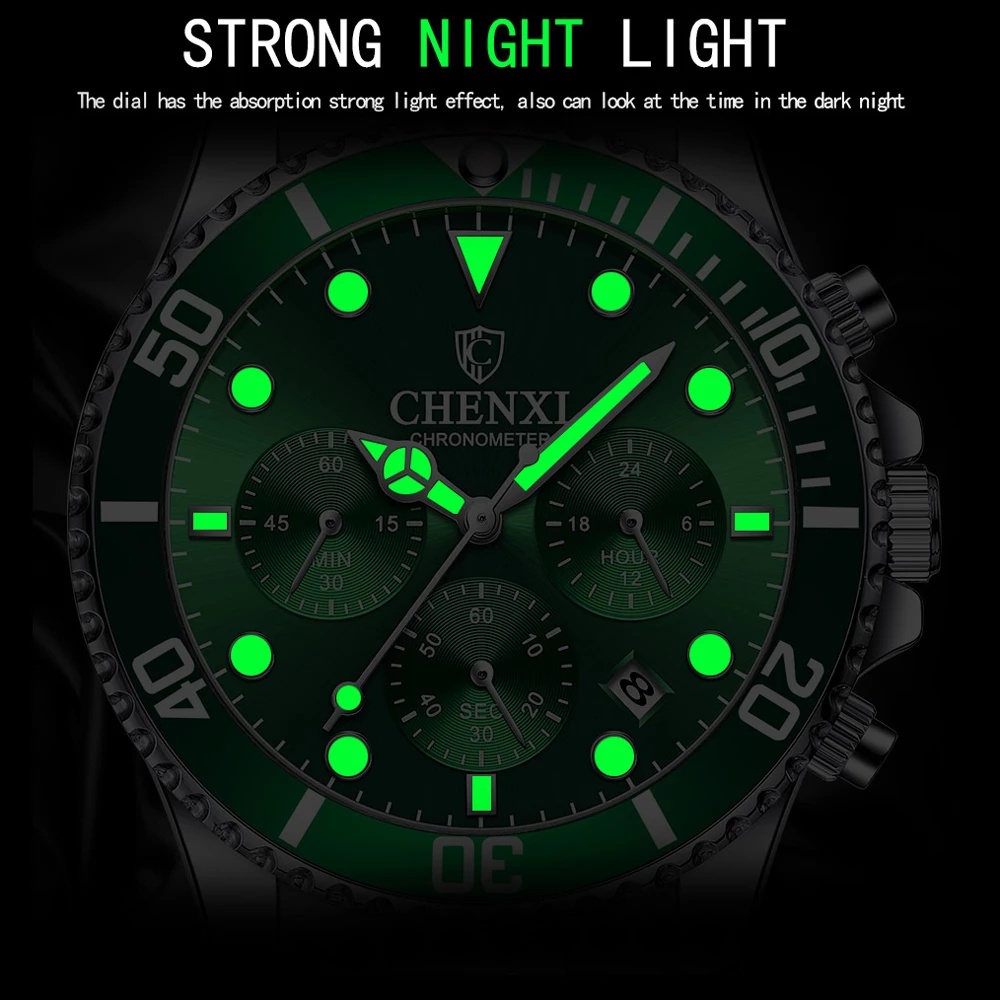 Đồng Hồ Đeo Tay Chexi Chống Thấm Nước Phong Cách Doanh Nhân Sang Trọng Cho Nam