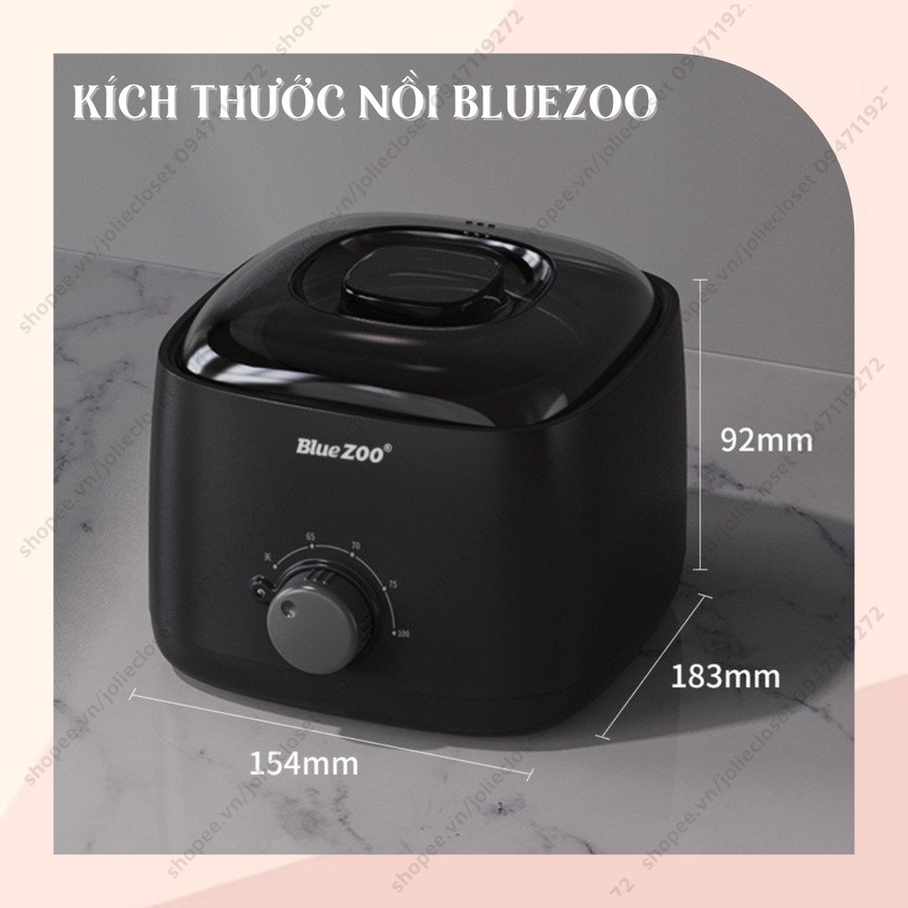 [ĐỘC QUYỀN] Nồi nấu sáp wax lông chống dính ceramic nhập khẩu cao cấp tặng 50gr sáp wax lông hard wax beans và que gỗ