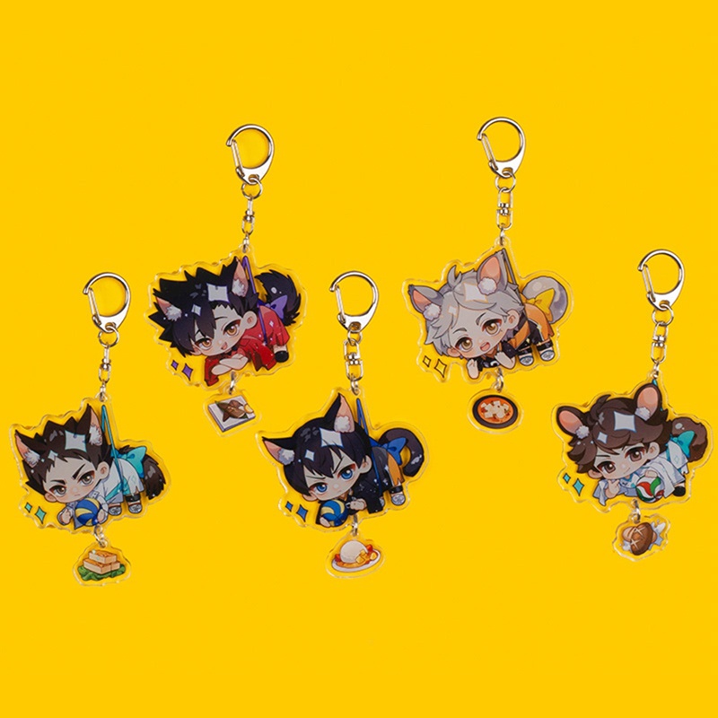 Sf Móc Khóa Hình Nhân Vật Anime Hinata Shouyo Kageyama Kozume Kenma Oikawa Tooru Nishinoya