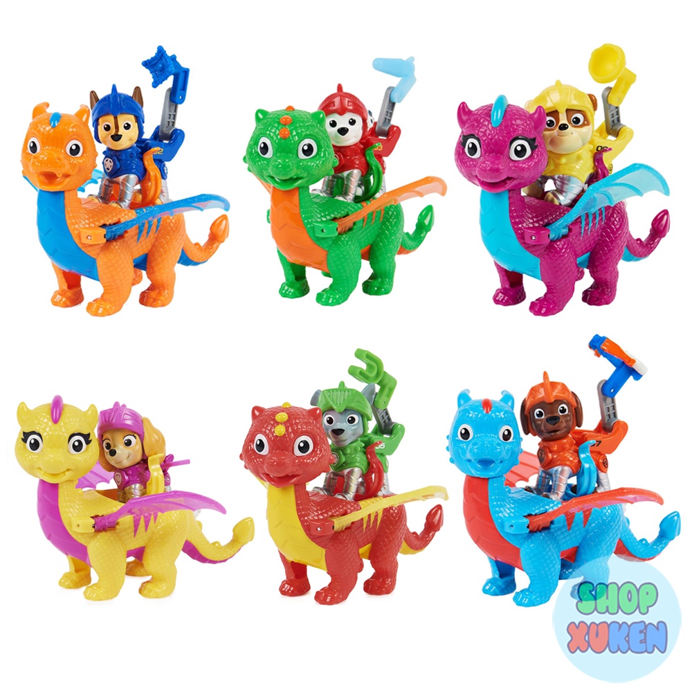 Bộ đồ chơi Paw Patrol (Chó cứu hộ) luyện rồng rất hấp dẫn