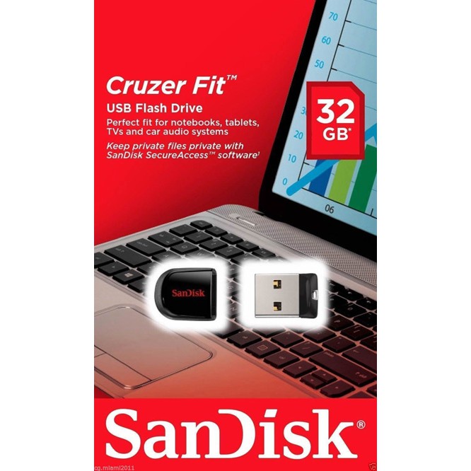 [USB mini siêu nhỏ] Sandisk Cruzer Fit CZ33 - USB 16GB / 32GB 2.0 mini siêu nhỏ - Bảo hành 5 năm | BigBuy360 - bigbuy360.vn