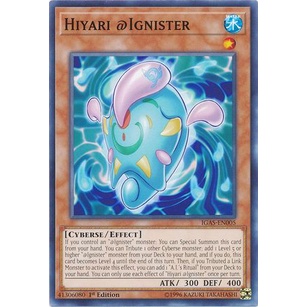 Thẻ bài Yugioh - TCG - Hiyari @Ignister / IGAS-EN005'