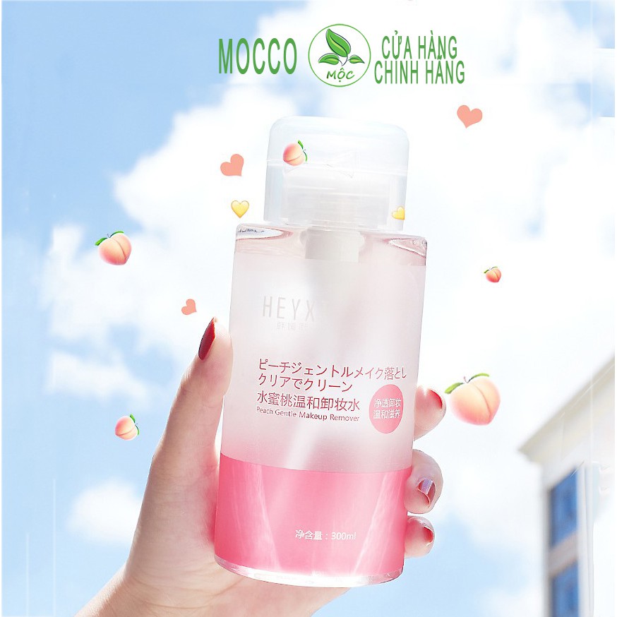 Nước Tẩy Trang HEYXI Đào Peach Gentle Makeup Remover Làm Sạch Dưỡng Ẩm 300ml