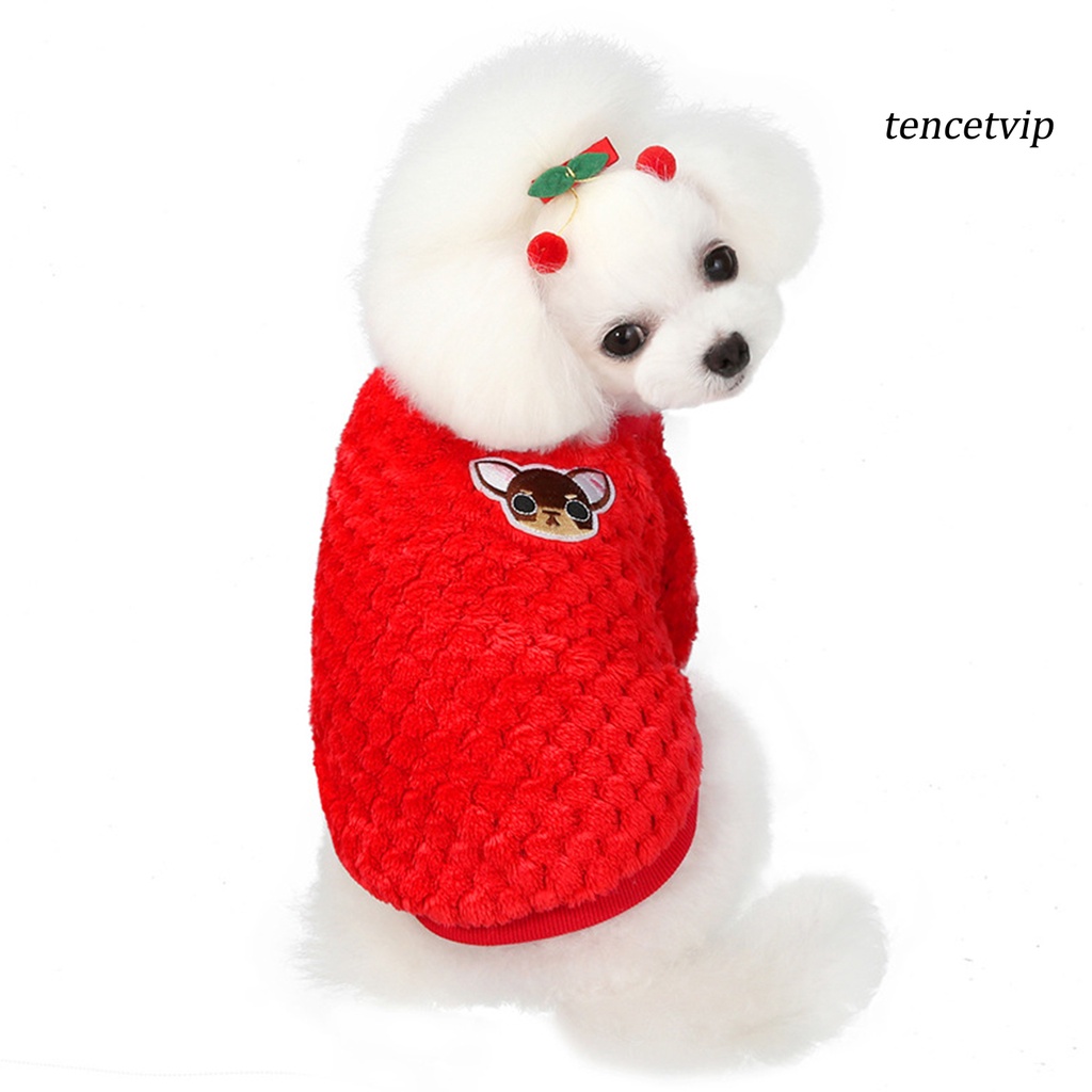 Áo sweater họa tiết hoạt hình xỏ hai chân cho thú cưng