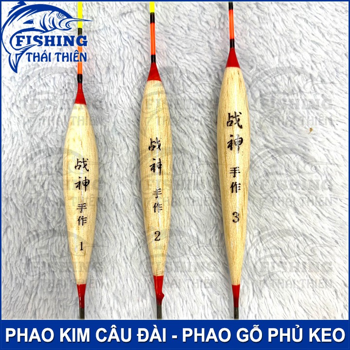 Phao Kim Câu Đài Số 1, 2, 3 Chất Liệu Gỗ Phủ Keo Dùng Câu Đơn Câu Đài