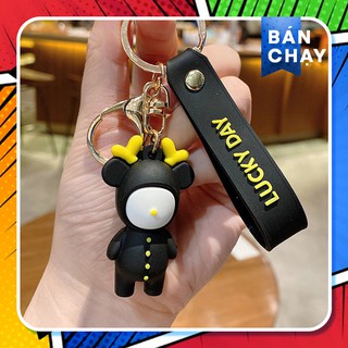Bộ Móc Khóa Hoàng Tử Hươu Siêu Dễ Thương, Đáng Yêu + Kèm Bộ Chuông, Dây Cao Cấp