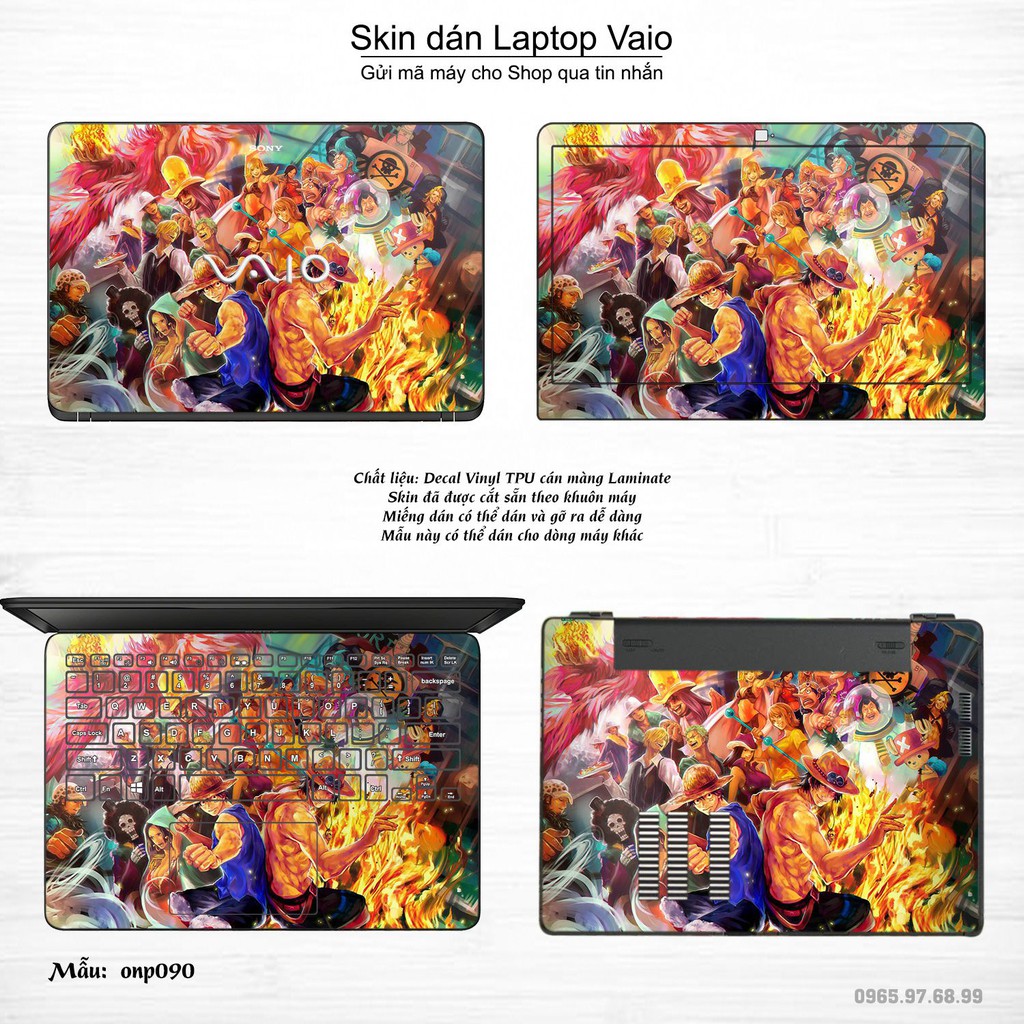 Skin dán Laptop Sony Vaio in hình One Piece _nhiều mẫu 8 (inbox mã máy cho Shop)