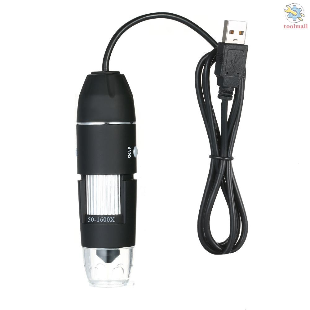 Kính Lúp Kỹ Thuật Số Kkmoon 1600x Có Đèn Led 8 Bóng Kết Nối Usb