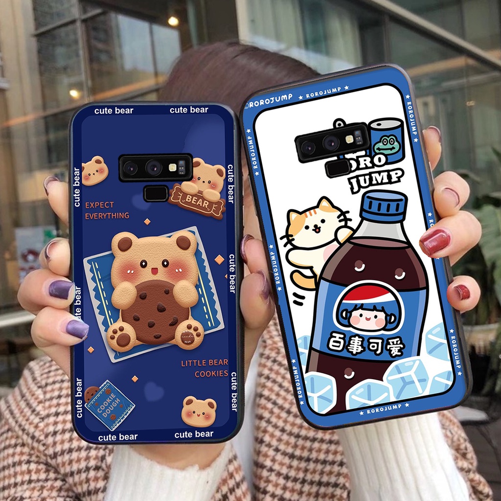 Ốp lưng Samsung NOTE 9 in hình 3D GẤU cute be@r, soda, happy day cực hot ,thời thượng