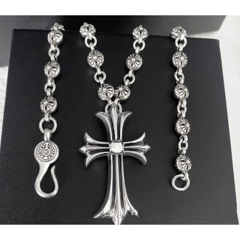 VÒNG CỔ CHROME HEART THÉP TITA CH-34- Dây chuyền titan hoạ tiết Chrome heart CH-34 / Chrome heart necklace