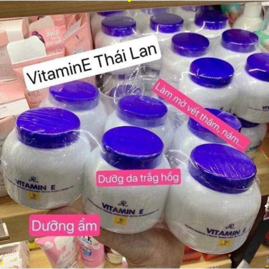 Kem dưỡng da vitamin E Aron Thái 200ml, kem dưỡng ẩm cấp nước chống nứt nẻ da toàn thân, chân , tay, mặt MEK | BigBuy360 - bigbuy360.vn