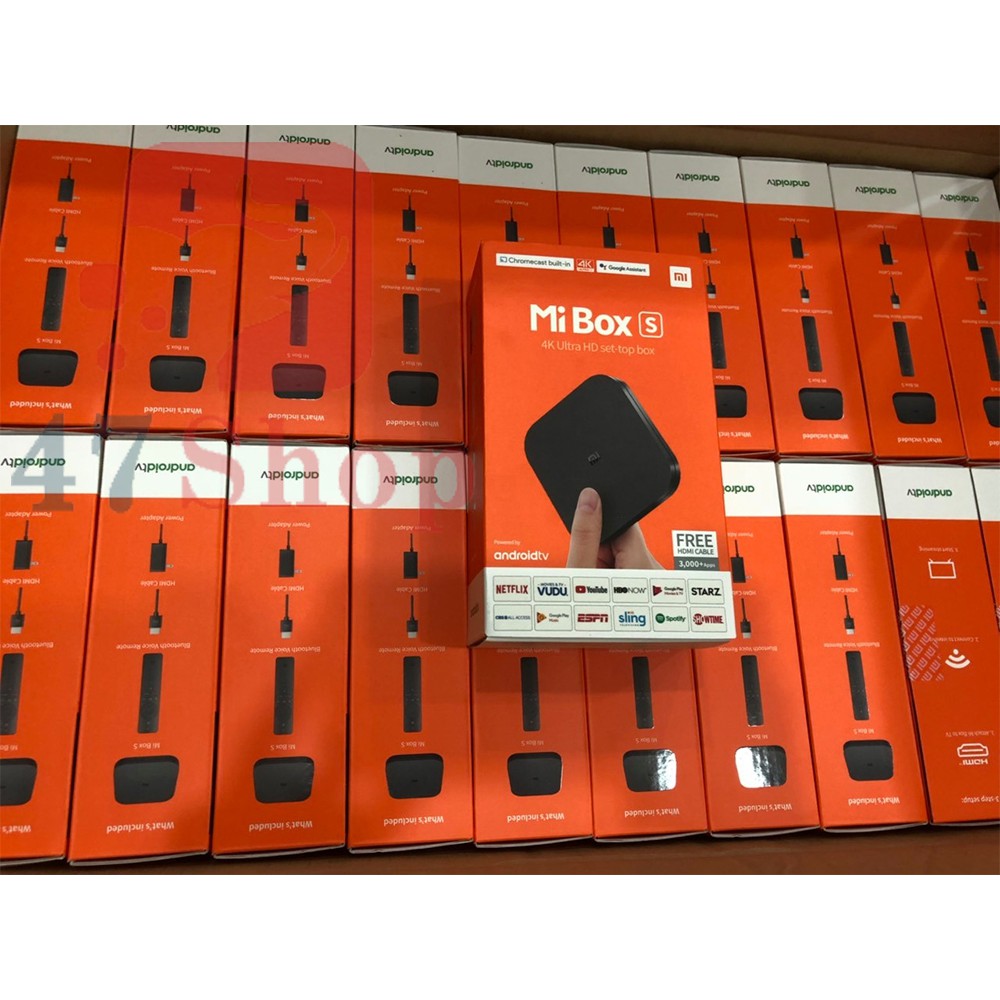 Android Tivi Box Xiaomi Mibox S 4K 2019 Bản Quốc Tế Tiếng Việt tìm kiếm giọng nói - phân phối chính hãng