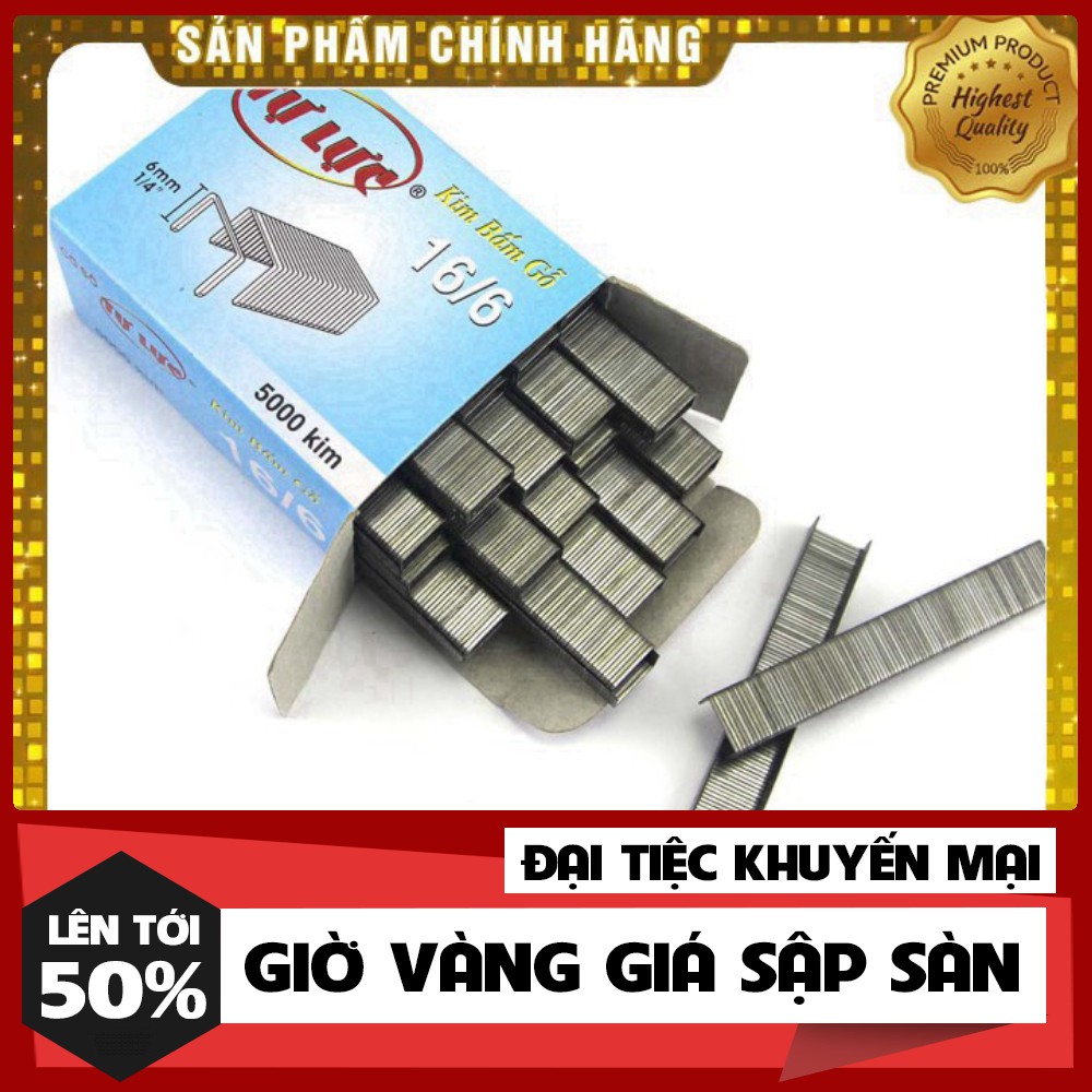 [ GIÁ TỐT NHẤT ] Hộp 5000 ghim bấm gỗ tự lực 16/6