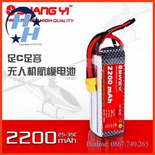Pin Lipo ShangYi 2s, 3s, 4s 2200 mAh 45C - XT60 may bay