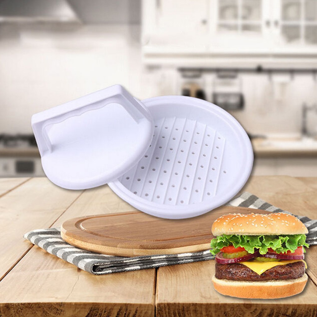Máy Ép Thịt Hamburger Màu Trắng