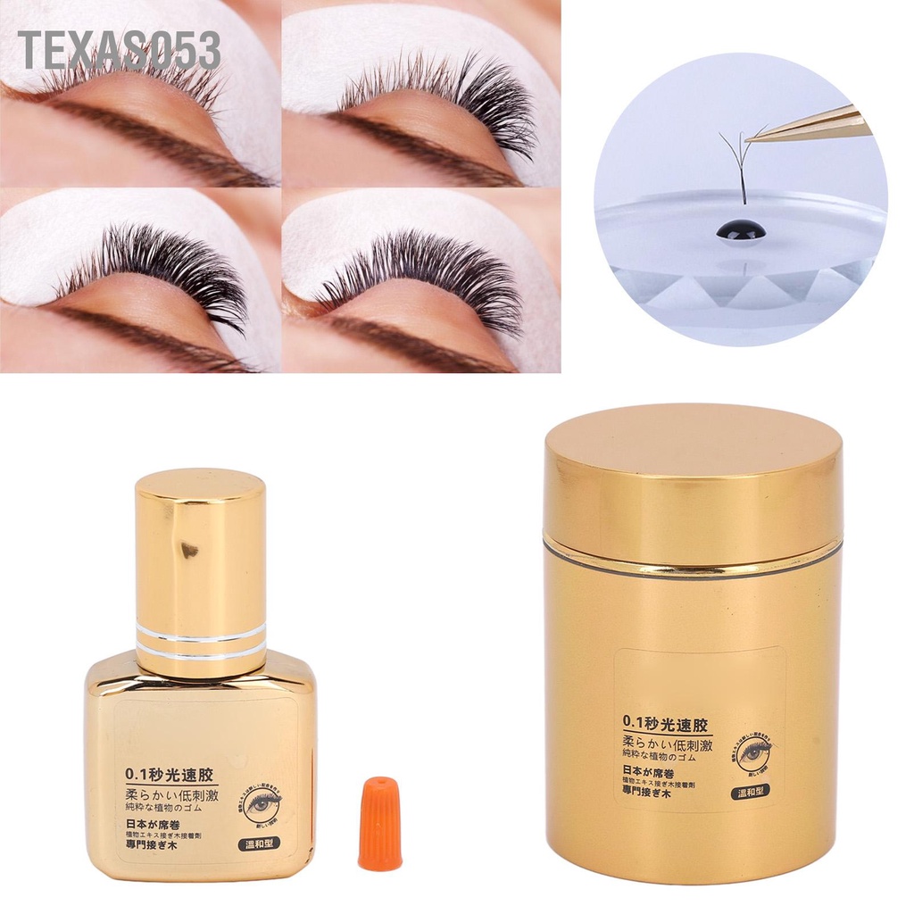 [Hàng Sẵn] Keo nối lông mi 0.1s Khô nhanh Chuyên dụng 10ml kéo dài chuyên dán Dính mạnh【Texas053】
