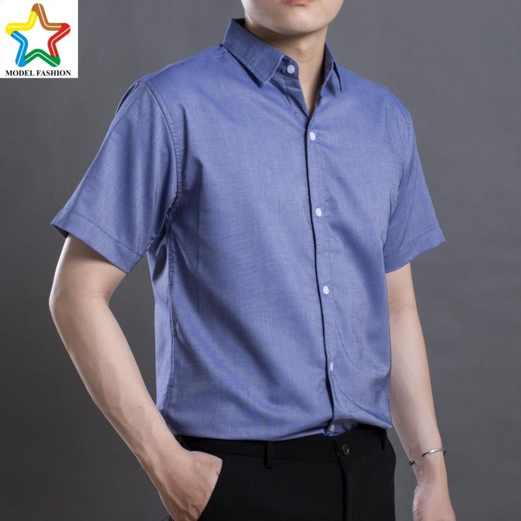 Áo sơ mi nam ngắn tay PHL - 8054 chất vải Oxford cực chuẩn - Áo sơ mi tay ngắn mẫu mới nhất