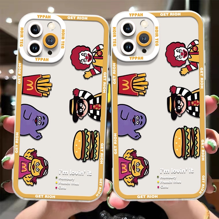 Ốp Điện Thoại Silicon TPU Mềm Trong Suốt Họa Tiết Dễ Thương Cho IPhone 13 12 Mini 11 Pro X XR XS Max SE 2020 6 6S 7 8 Plus