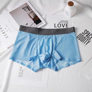 Quần Lót Nam Boxer Lụa Lạnh Cao Cấp Siêu Mỏng