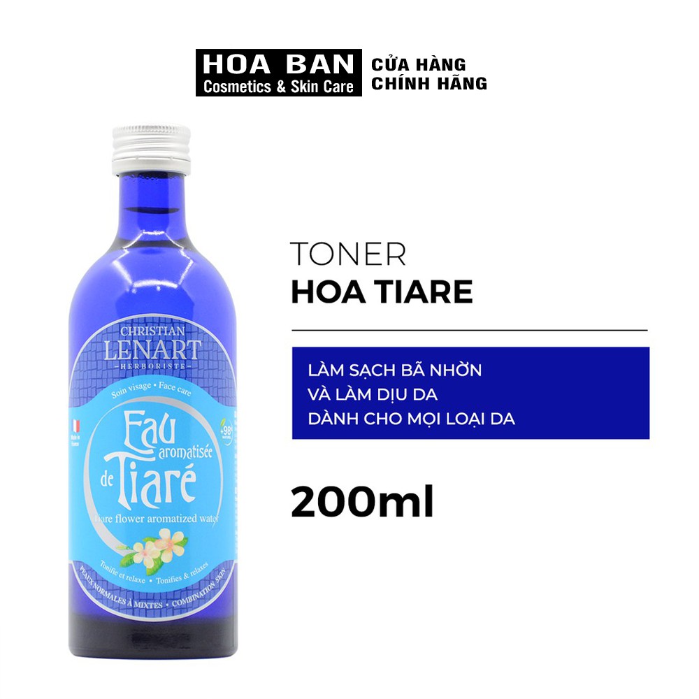 [Có Bill] Toner Hoa Tiare Christian Lenart Eau aromatisée de Tiaré 200ml