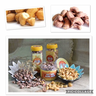 Combo hạt điều rang muối + tẩm mật ong to (400gr+450gr)