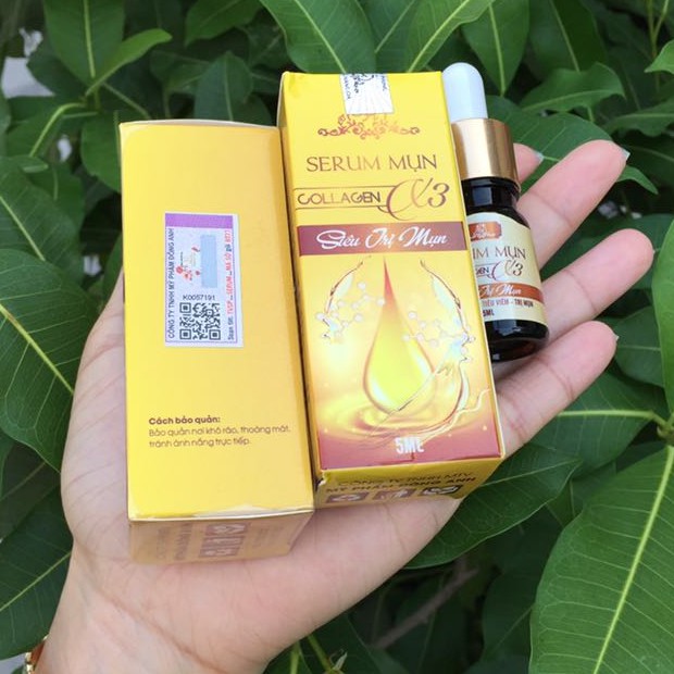 SERUM MỤN COLLAGEN X3, tinh chât giảm mụn trắng da.