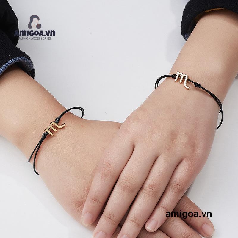 ✨✨12 Chòm sao Dây bện Vòng đeo tay Phụ kiện Thời trang Trang sức