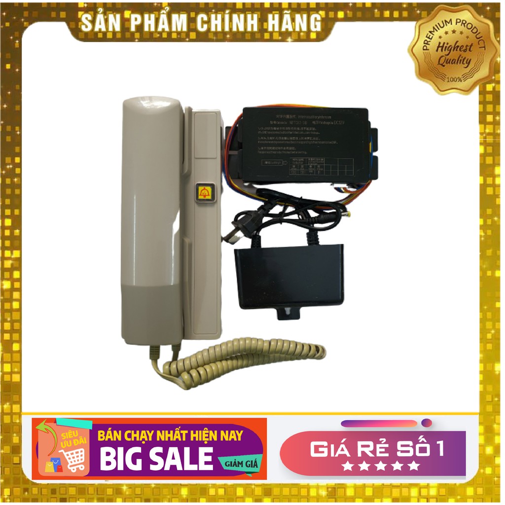 Điện thoại nội bộ dùng dây 12vdc - Điện thoại nội bộ cho thang máy - Chuông cửa tiếng - intercom